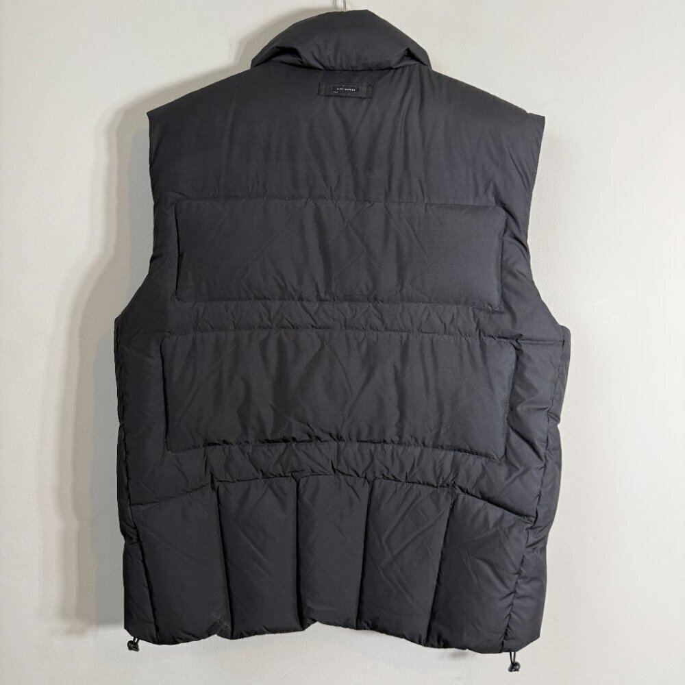 Alex Cannon Down Waterfowl Feather Puffer Vest Jacket Men's Large Black Full Zip - Picture 9 of 15